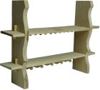 (image for) Wall Shelf w/ Hang Pegs Unfinished