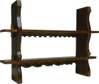 (image for) Wall Shelf w/ Hang Pegs Walnut