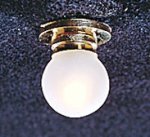 (image for) Ceiling Light w/ Removable Frosted Globe 12v