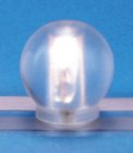 (image for) 12v Round Clear Pin-In Ceiling Globe