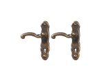 (image for) Antique Brass French Door Handle 2pc