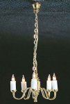 (image for) 5 Up Arm Colonial Chandelier 12v