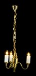 (image for) 3 Up Arm Colonial Chandelier 12v