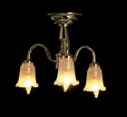 (image for) 3 Arm Frosted Tulip Chandelier 12v