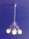 (image for) 3 Arm White Filigree Chandelier 12v