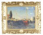 (image for) The Red Boats by Claude Monet Framed