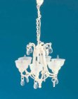 (image for) Ivory Contemporary Chrystal Drop 6 Light Chandelier 12v