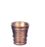 (image for) Medium French Country Plant Pot Gold 2pc