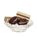 (image for) Handmade Chocolate Cookies & Wafers in a Dish