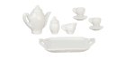 (image for) Tea Serving Set Porcelain White 10pc