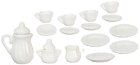 (image for) Tea Set Porcelain White 17pc