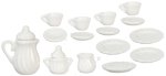 (image for) Tea Set Porcelain White 17pc