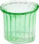 (image for) Green Glass Votive Candle Holder