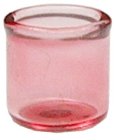 (image for) Plain Pink Glass Votive Candle Holder