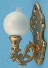 (image for) Single Candle Wall Sconce w/ White Globe-Non Electric