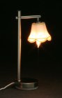 (image for) Modern Lamp w/ Tulip Shade Pewter Finish 12v