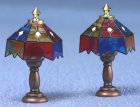 (image for) Assorted Colors 2 Tiffany Lamps 12v