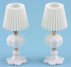 (image for) White Table Lamps 2pc Non-Elecric