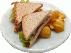 (image for) Tuna Sandwich on Plate w/ Chips