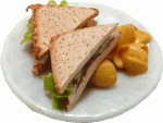 (image for) Tuna Sandwich on Plate w/ Chips