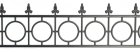 (image for) Widows Walk Fence 2pc Black