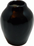 (image for) Ceramic Black Round Vase