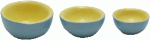 (image for) Blue & Yellow Bowl Set 3pc