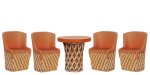 (image for) Mexican Equipale Table Set - 5pc