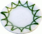 (image for) Green Trimmed Ceramic Plate