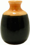 (image for) Orange & Black Large Ceramic Jar