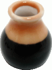 (image for) Black & Orange Ceramic Jar