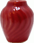 (image for) Red Swirl Patterned Ceramic Vase