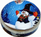 (image for) Blue Snowman Tin Empty