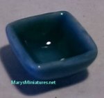 (image for) Square Deco Ceramic Bowl Light Blue