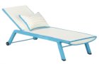 (image for) Patio Chaise Lounge Chair - Blue