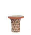 (image for) Mexican Equipale Barrel Dining Table