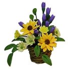 (image for) Garden Flowers in a Basket