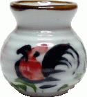 (image for) Rooster Design Vase Ceramic