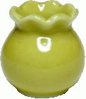 (image for) Yellow Fluted Vase Ceramic