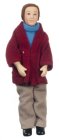 (image for) Modern Porcelain Man Doll w/ Red Coat