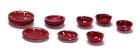 (image for) Red Spatter Ware Dishes Set 12pc