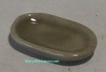 (image for) Pill Shaped Serving Dish Tan Ceramic