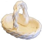 (image for) Oval Shallow Basket w/ Handle