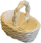 (image for) Oval Rattan Basket w/ Handle