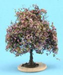 (image for) Miniature Tree w/ Burgundy-Mauve Flowers