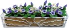 (image for) Purple Cupflowers in Sunrise Iron Long Planter