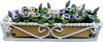 (image for) Purple Cupflowers in Braided Iron Long Planter