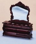 (image for) Fancy Victorian Dresser w/ Mirror - Mahogany