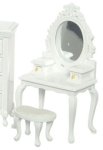 (image for) Dressing Table / Vanity w/ Seat - White