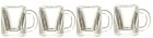 (image for) Wide Clear Mugs Set 4pc